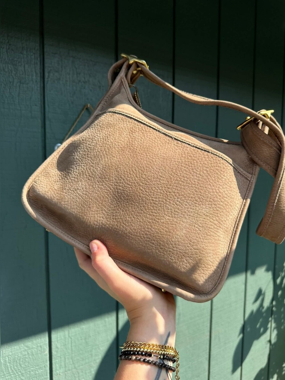 Vintage Coach Legacy Zip In Nubuc 4951 Sand